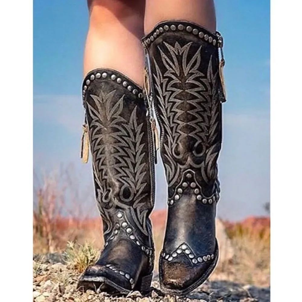 FREE PEOPLE  OLD GRINGO Moon River Western Boots